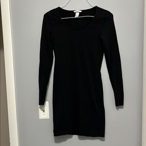 H&M Basic Black Long Sleeve Dress